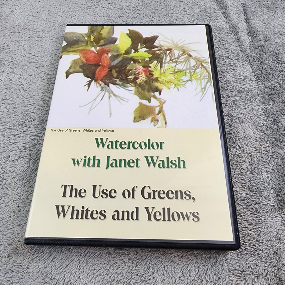 Watercolor with Janet Walsh The Use‎ of Greens Whites and Yellows teaching DVD